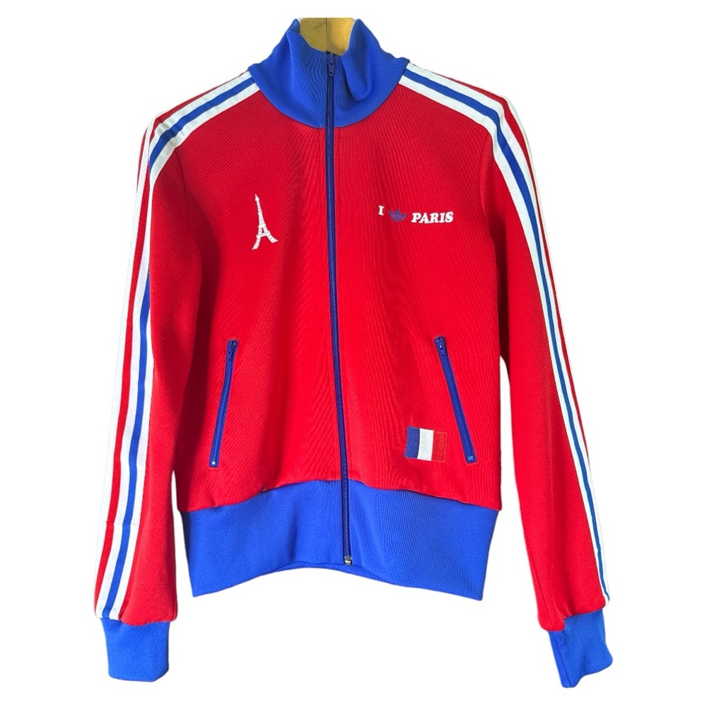 Adidas Retro Vintage '06 Paris Red Track Jacket Size Medium